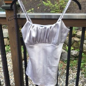 Silver dress tank top
